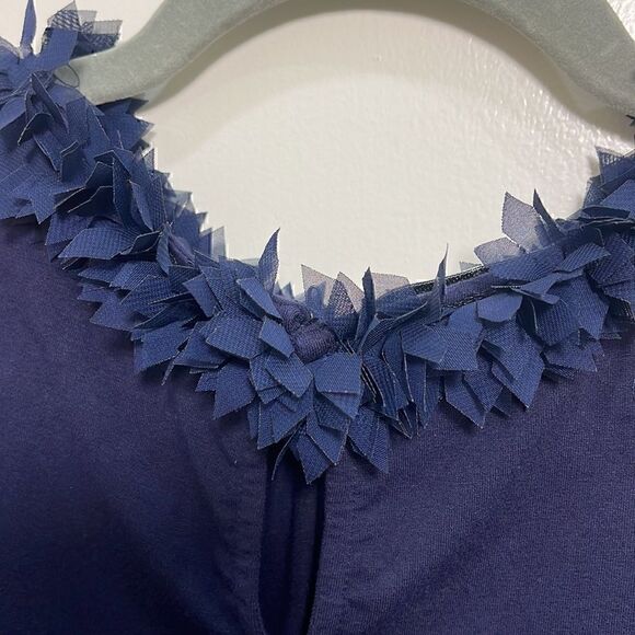 Sara Campbell Navy Top Size Small - Picture 3 of 7